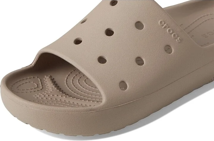 Crocs Classic Slide 2.0 Shoes Taupe : Men's 10 - Women's 12 Medium - Image 7