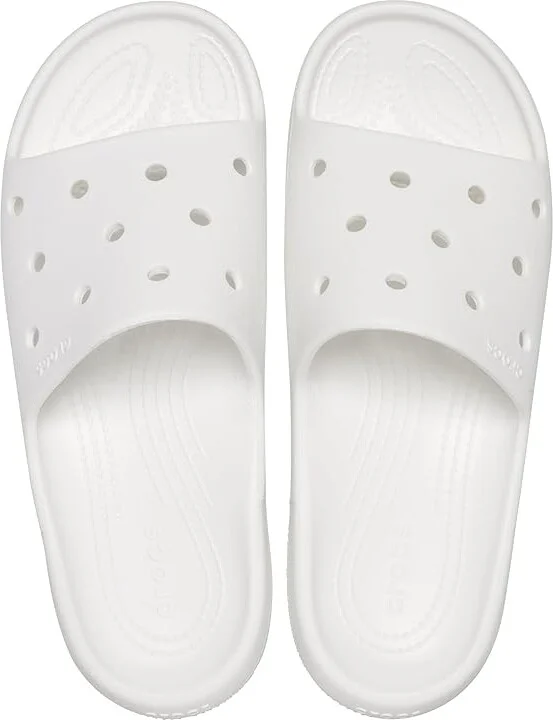 Crocs Classic Slide 2.0 Shoes White : Men's 10 - Women's 12 Medium - Image 2
