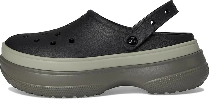 Crocs Classic Stacked Clogs Platform Platform Clog Shoes Black : Men's 6 - Women's 8 Medium, EVA - Image 6