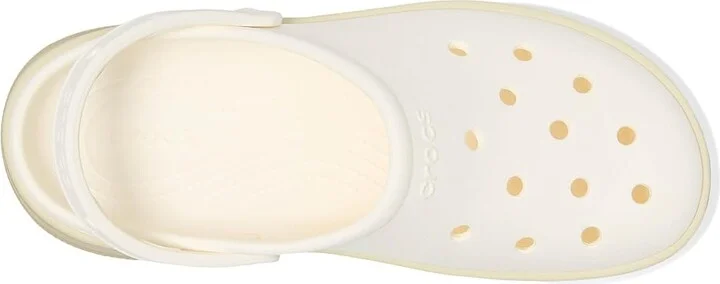 Crocs Classic Stacked Clogs Platform Platform Clog Shoes Chalk : Men's 7 - Women's 9 Medium, EVA - Image 2
