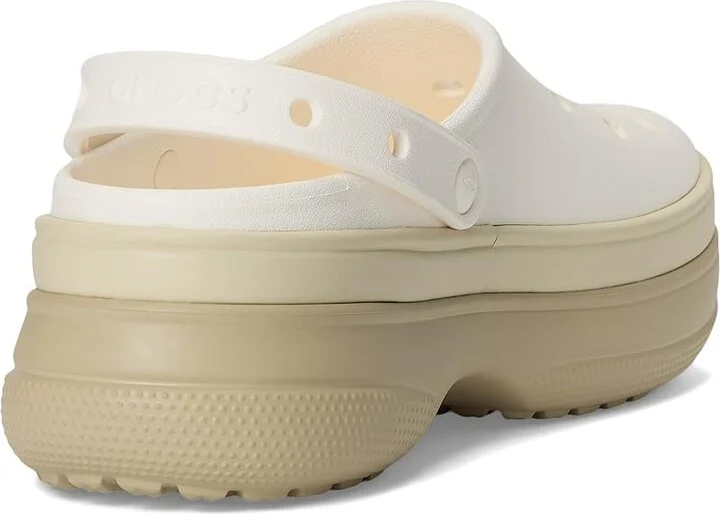 Crocs Classic Stacked Clogs Platform Platform Clog Shoes Chalk : Men's 7 - Women's 9 Medium, EVA - Image 4