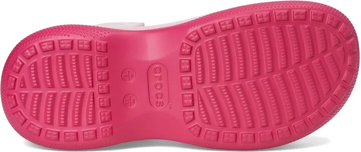 Crocs Classic Stacked Clogs Platform Platform Clog Shoes Dragon Fruit : Men's 2 - Women's 4 Medium, EVA - Image 3