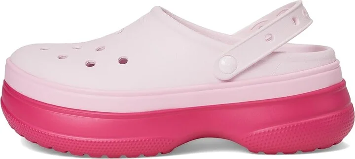 Crocs Classic Stacked Clogs Platform Platform Clog Shoes Dragon Fruit : Men's 2 - Women's 4 Medium, EVA - Image 6