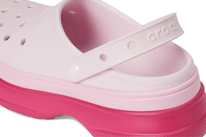 Crocs Classic Stacked Clogs Platform Platform Clog Shoes Dragon Fruit : Men's 2 - Women's 4 Medium, EVA - Image 7
