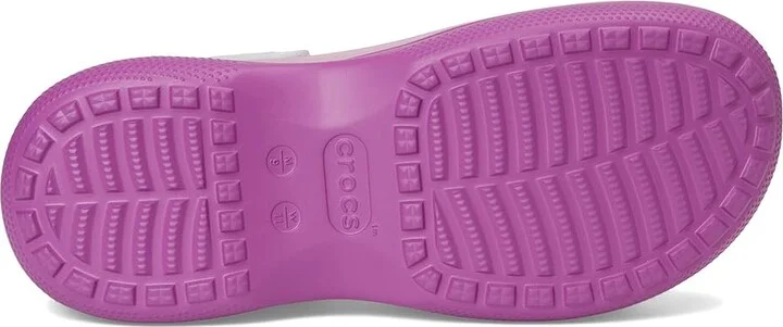 Crocs Classic Stacked Clogs Platform Platform Clog Shoes Grapeberry : Men's 5 - Women's 7 Medium, EVA - Image 3