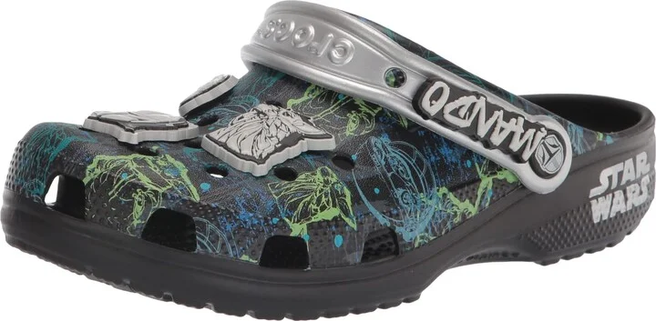Crocs Classic Star Wars The Child Clog Black/Multi Yoda Men's 5