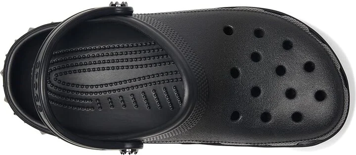 Crocs Classic Studded Clog Clog Shoes Black : Men's 3 - Women's 5 Medium, Synthetic - Image 2