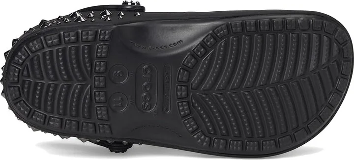 Crocs Classic Studded Clog Clog Shoes Black : Men's 3 - Women's 5 Medium, Synthetic - Image 3
