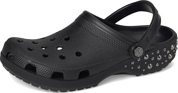 Crocs Classic Studded Clog Clog Shoes Black : Men's 3 - Women's 5 Medium, Synthetic - Image 5