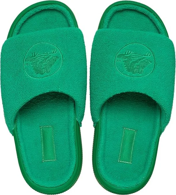 Crocs Classic Towel Slide Sandals Green Ivy : Men's 6 - Women's 8 Medium, Synthetic - Image 2
