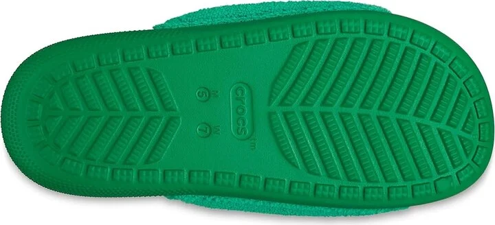 Crocs Classic Towel Slide Sandals Green Ivy : Men's 6 - Women's 8 Medium, Synthetic - Image 3