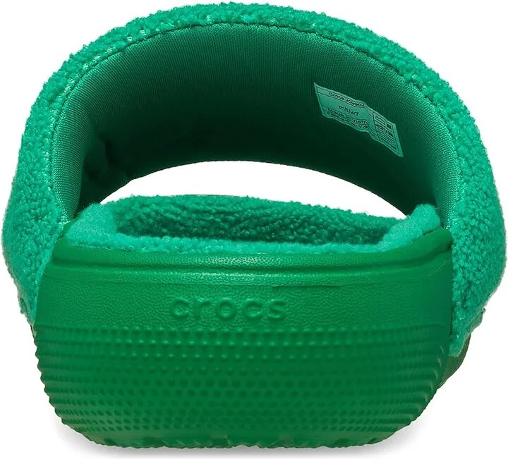 Crocs Classic Towel Slide Sandals Green Ivy : Men's 6 - Women's 8 Medium, Synthetic - Image 4