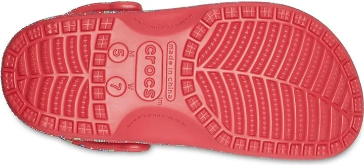 Crocs Classic Vineyard Vines Holiday Clog Clog Shoes White/Red : Men's 9 - Women's 11 Medium - Image 3