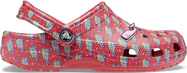 Crocs Classic Vineyard Vines Holiday Clog Clog Shoes White/Red : Men's 9 - Women's 11 Medium - Image 6