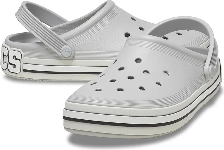Crocs Court Clog Shoes Atmosphere/Logo : Men's 2 - Women's 4 Medium, Synthetic