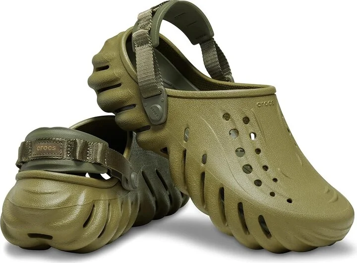 Crocs Echo Clog Shoes Aloe : Men's 2 - Women's 4 Medium, EVA/Textile