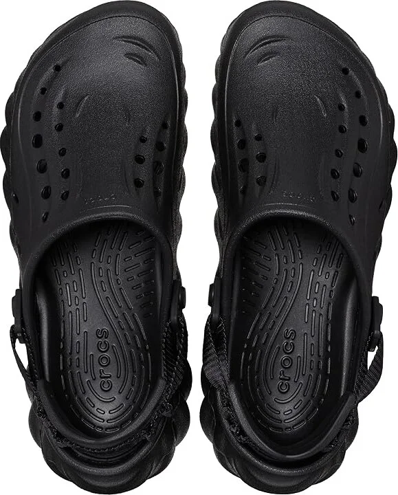 Crocs Echo Clog Shoes Black : Men's 10 - Women's 12 Medium, EVA/Textile - Image 2