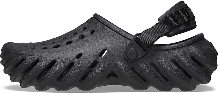 Crocs Echo Clog Shoes Black : Men's 10 - Women's 12 Medium, EVA/Textile - Image 6