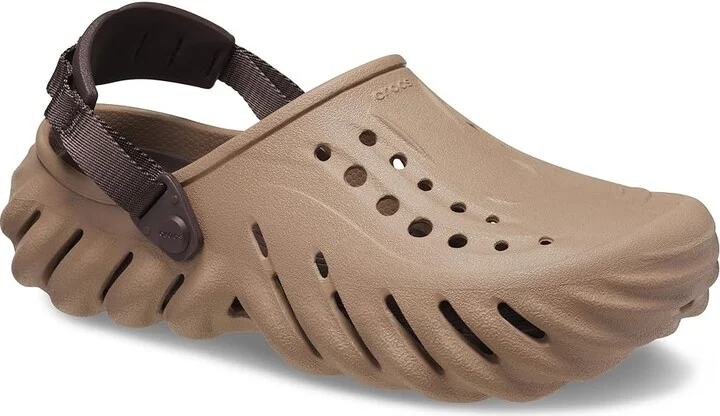 Crocs Echo Clog Shoes Latte : Men's 10 - Women's 12 Medium, EVA/Textile