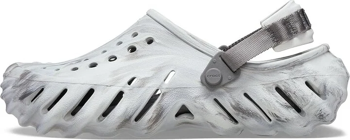 Crocs Echo Clog Shoes Moonlight/Multi : Men's 9 - Women's 11 Medium, EVA/Textile - Image 6