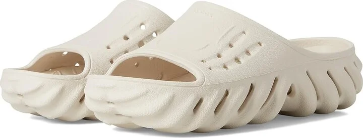 Crocs Echo Slide Shoes Stucco : Men's 7 - Women's 9 Medium, Synthetic