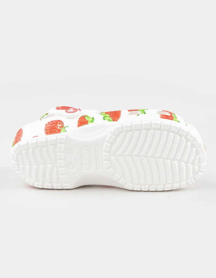CROCS Fresh Fruits Strawberry Womens Classic Clogs - Image 3