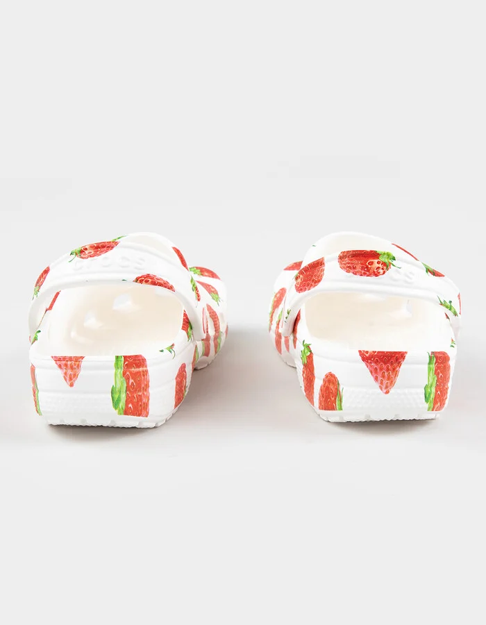 CROCS Fresh Fruits Strawberry Womens Classic Clogs - Image 4
