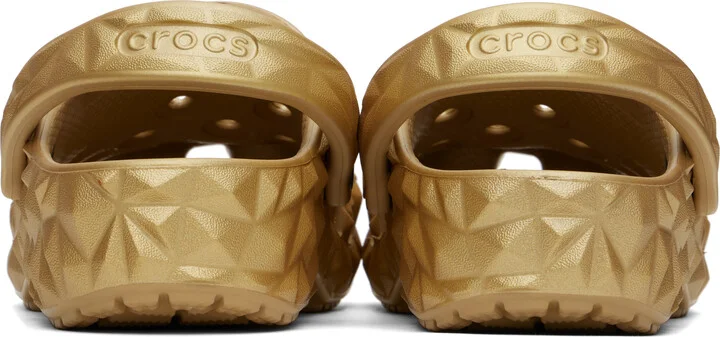 Crocs Gold Classic Metallic Geometric Clogs - Image 2
