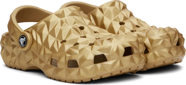Crocs Gold Classic Metallic Geometric Clogs - Image 4