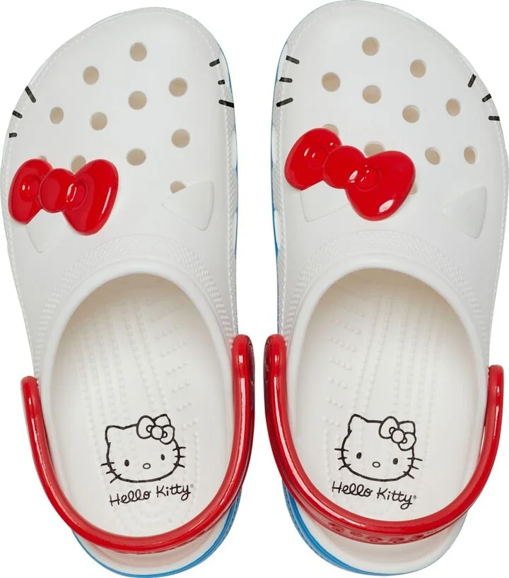 Crocs Hello Kitty Classic Clogs White Men's 13