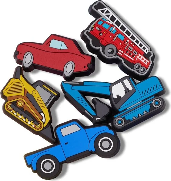 Crocs Jibbitz Cars & Trucks Light Up Shoe Charms 5-Pack