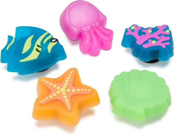 Crocs Jibbitz Cute Ocean Animals Light Up Shoe Charms 5-Pack - Image 2