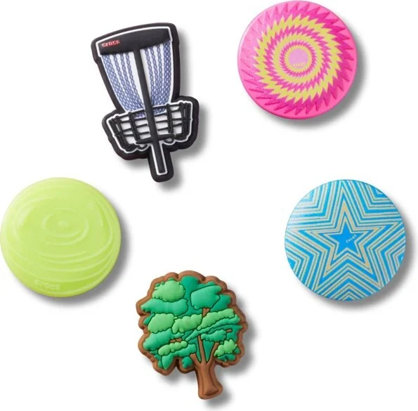 Crocs Jibbitz Disc Golf Shoe Charms 5-Pack