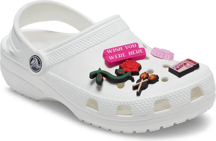 Crocs Jibbitz Holiday Packs Remedies Foot Care Valentines Girly 5-Pack, Synthetic - Image 3