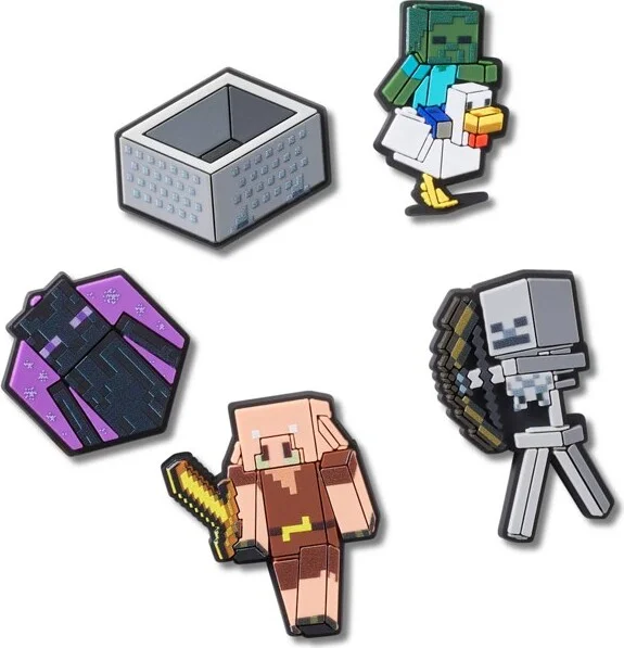 Crocs Jibbitz Minecraft Shoe Charms 5-Pack
