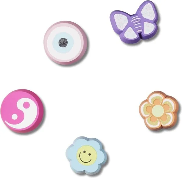Crocs Jibbitz Nostalgia Girly Eraser Shoe Charms 5-Pack