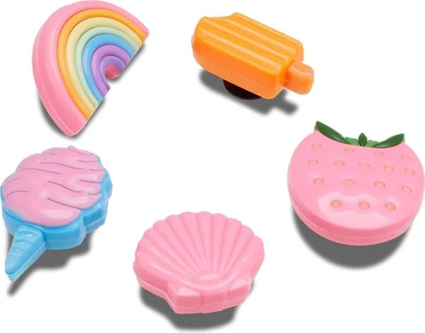 Crocs Jibbitz Pastel Pool Party Shoe Charms 5-Pack - Image 2