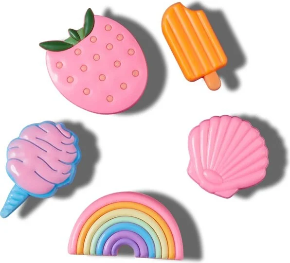 Crocs Jibbitz Pastel Pool Party Shoe Charms 5-Pack