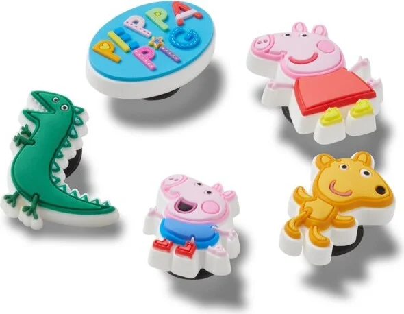 Crocs Jibbitz Peppa Pig Character Shoe Charms 5-Pack - Image 2