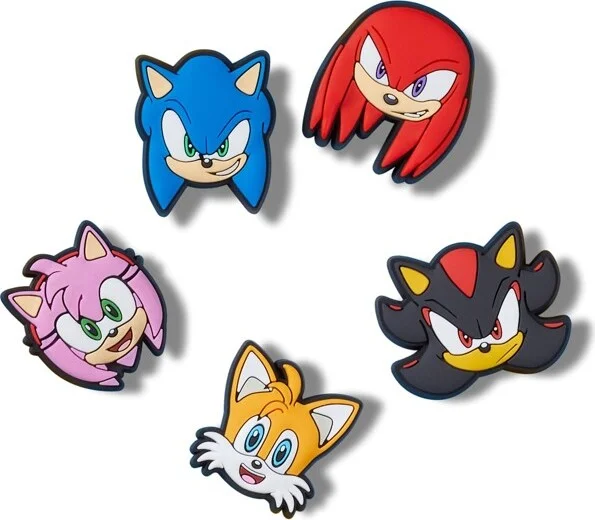 Crocs Jibbitz Sonic The Hedgehog Shoe Charms 5-Pack