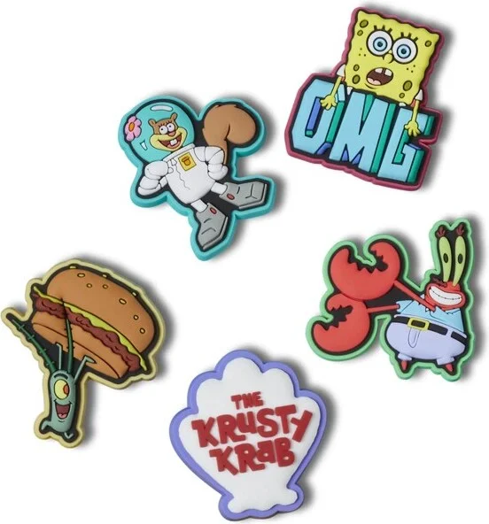 Crocs Jibbitz Spongebob Shoe Charms 5-Pack