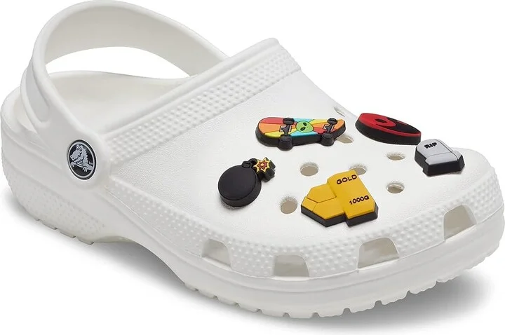 Crocs Jibbitz Sports Interests Remedies Foot Care Sk8R Boi 5-Pack, Synthetic - Image 3