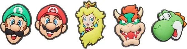 Crocs Jibbitz Super Mario Nintendo Shoe Charms 5-Pack