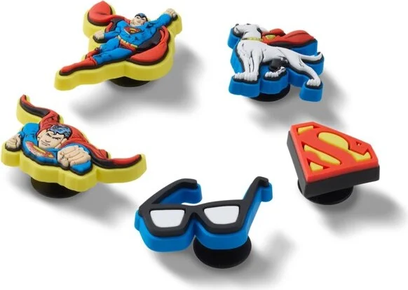 Crocs Jibbitz Superman DC Comics Super Heroes Shoe Charms 5-Pack - Image 2