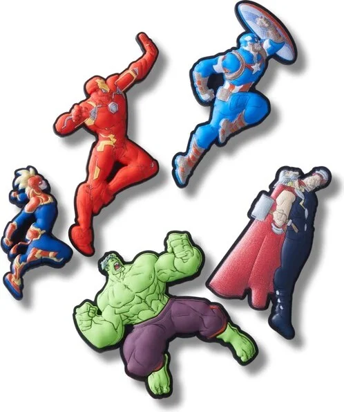 Crocs Jibbitz The Avengers Marvel Shoe Charms 5-Pack