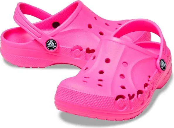 Crocs Kids Baya Clogs, Electric Pink, J2 - Image 2