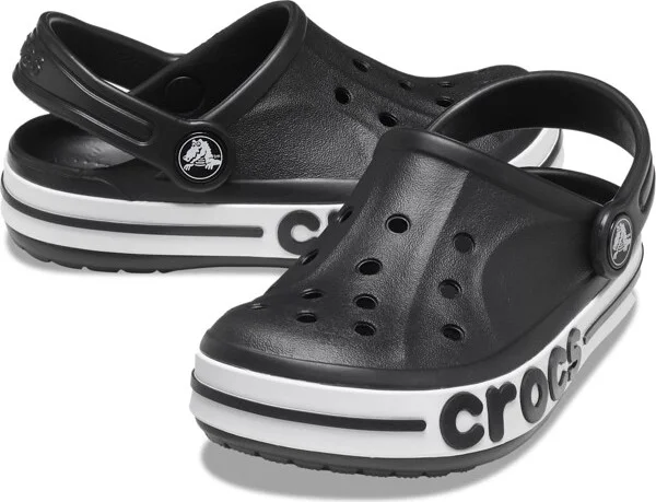 Crocs Kids Bayaband Clogs, Black, J3 - Image 2