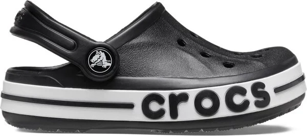 Crocs Kids Bayaband Clogs, Black, J3