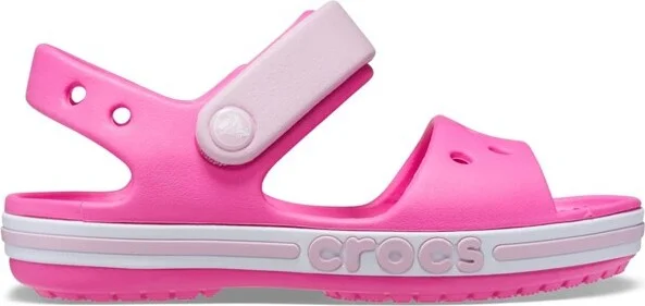 Crocs Kids Bayaband Sandals, Electric Pink, C13