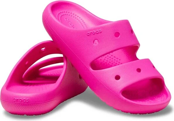 Crocs Kids Classic Sandals 2.0, Pink Crush, C13 - Image 2